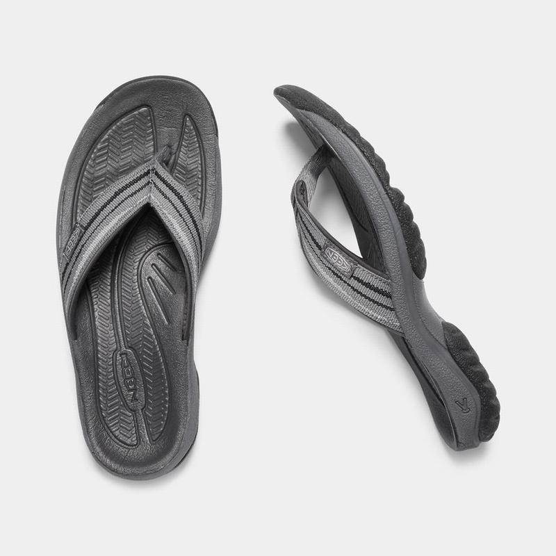 Chanclas Keen Kona Flip II Para Mujer Grises/Negros - Sandalias Keen Mexico (674950-VQA)